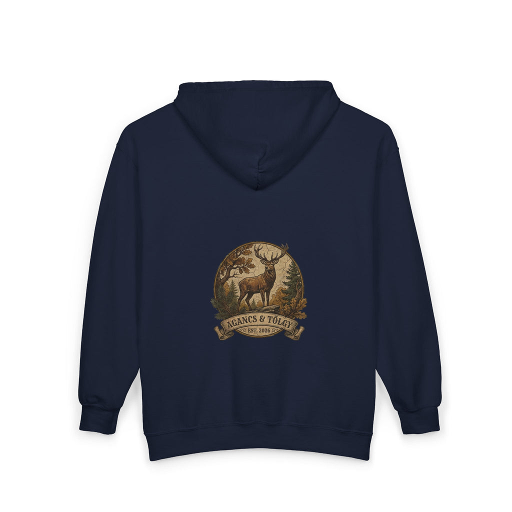 "Az Őszi Erdő" – Prémium Cipzáras Vadász Pulóver (Zipped Hoodie)