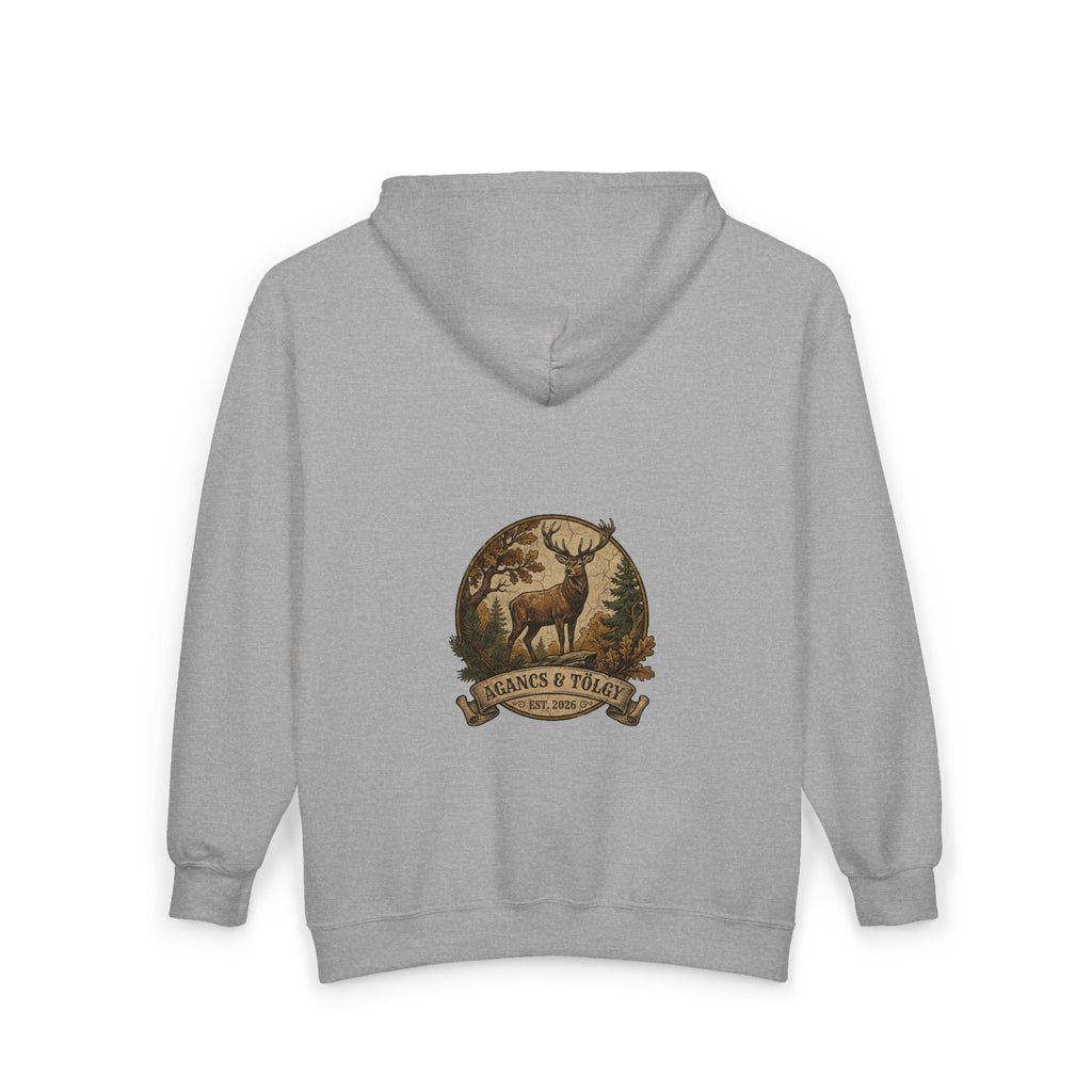 "Az Őszi Erdő" – Prémium Cipzáras Vadász Pulóver (Zipped Hoodie)