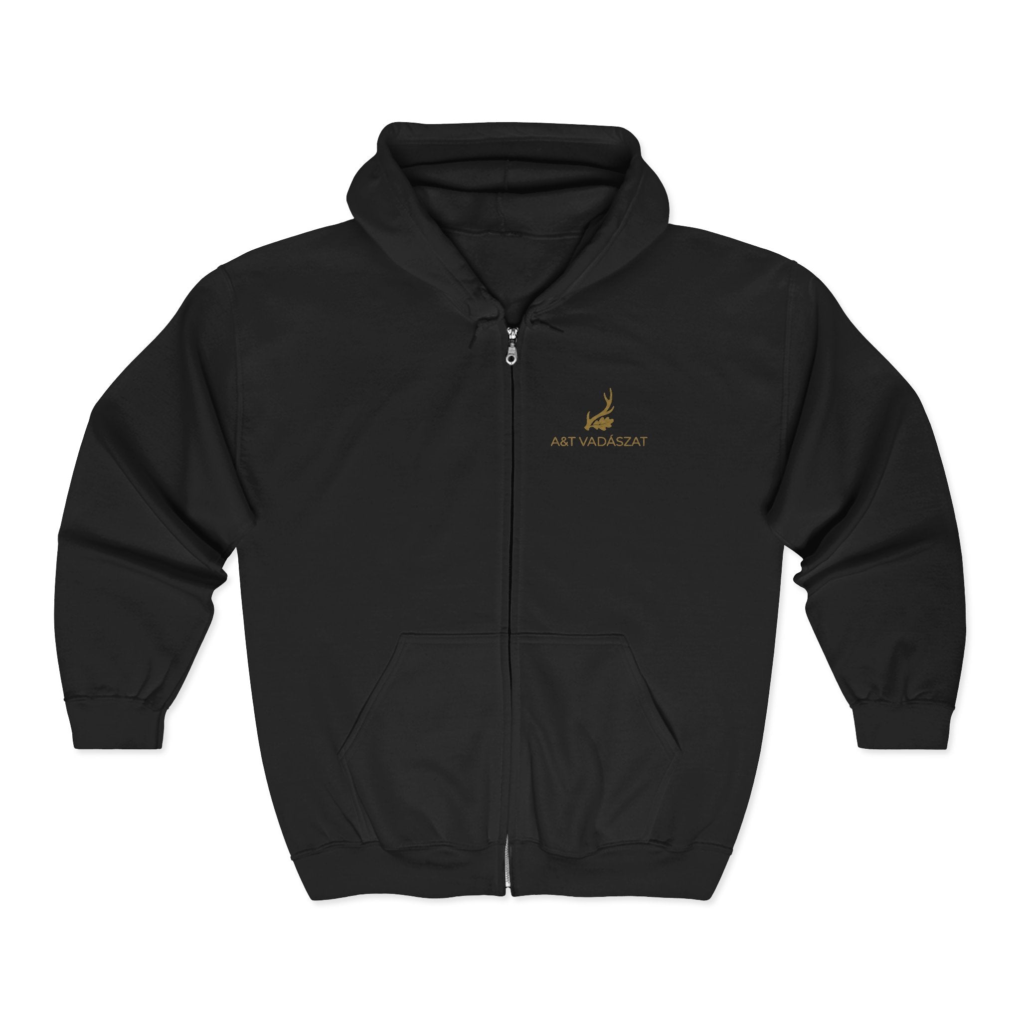 "Az Őszi Erdő" – Prémium Cipzáras Vadász Pulóver (Zipped Hoodie)