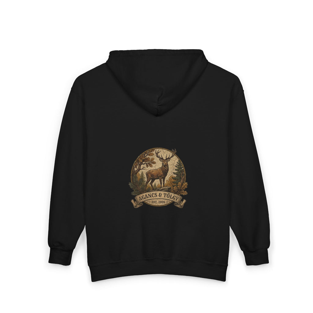 "Az Őszi Erdő" – Prémium Cipzáras Vadász Pulóver (Zipped Hoodie)