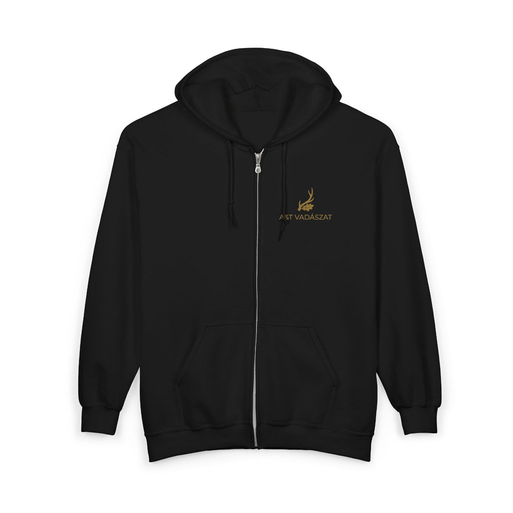 "Az Őszi Erdő" – Prémium Cipzáras Vadász Pulóver (Zipped Hoodie)